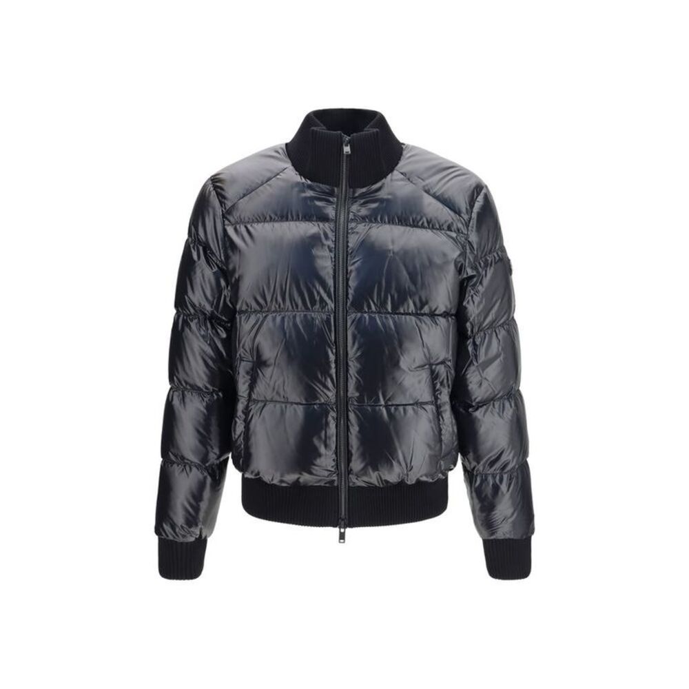 Moose Knuckles Black Nylon Men's Bomber